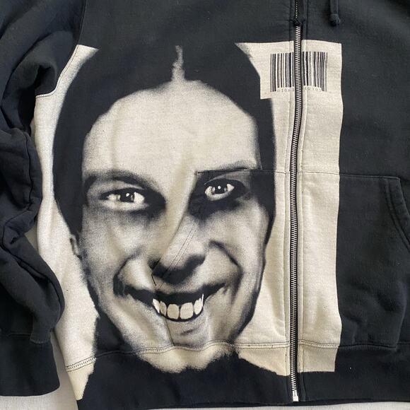 2025 Supreme X Aphex Twin Hoodie Zip Up Sweatshirt I Care Because You Do XL 1995 - Picture 4 of 11